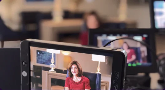 Breakthrough Coaching session shown on a monitor within the delivery platform.