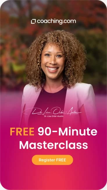The free 90-minute masterclass landing page shown on a phone.