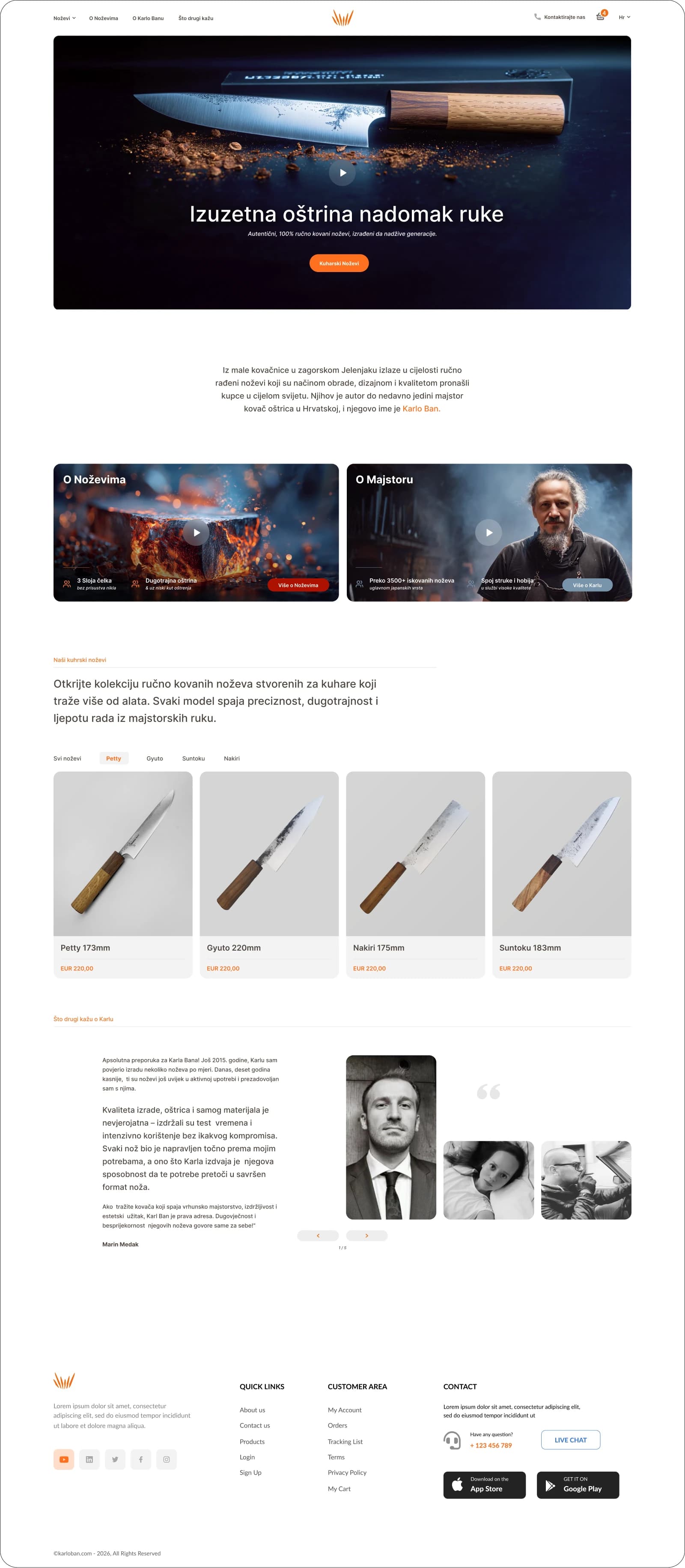 Carloban.com homepage design